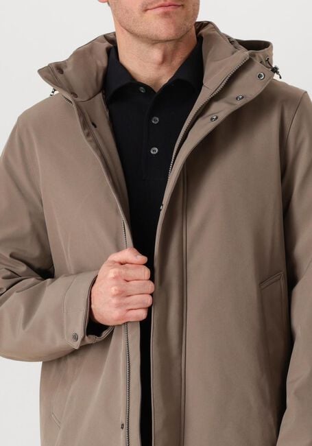 Taupe WOOLRICH Parka's SOFT SHELL BARROW MAC COAT - large