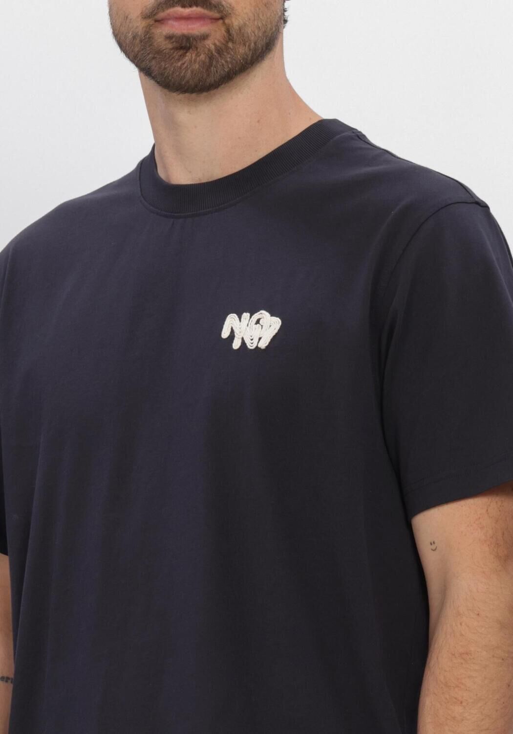 Donkerblauwe NN.07 T-shirt ADAM APP 3209 - large