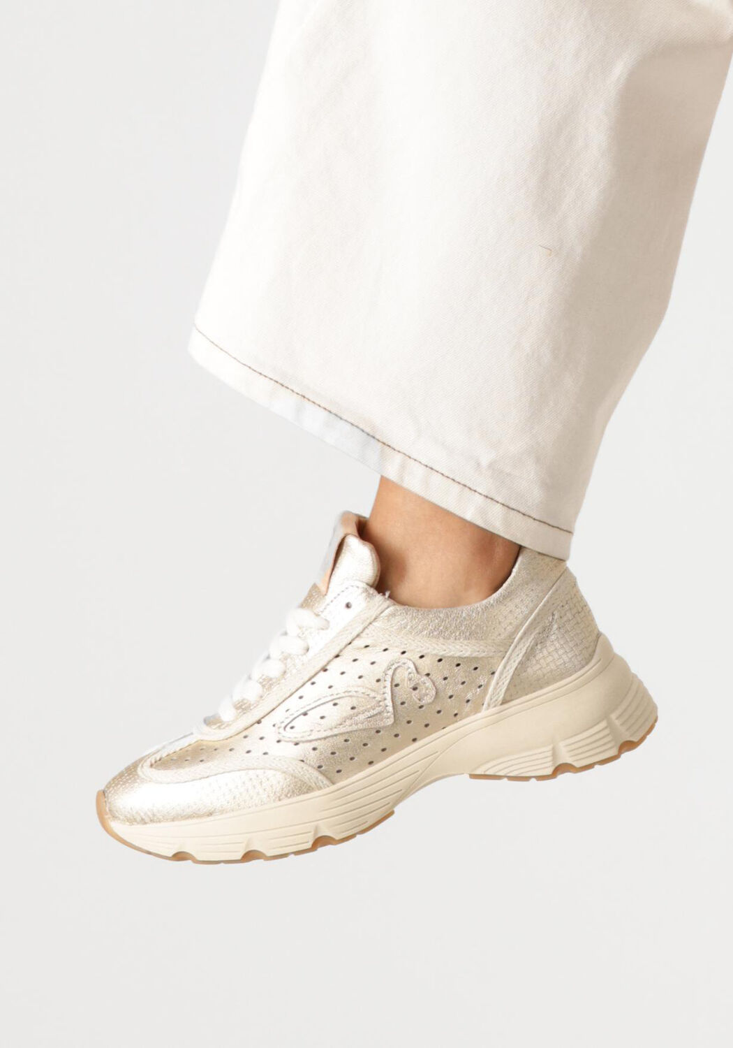 gouden fred de la bretoniere lage sneakers mariola raffi