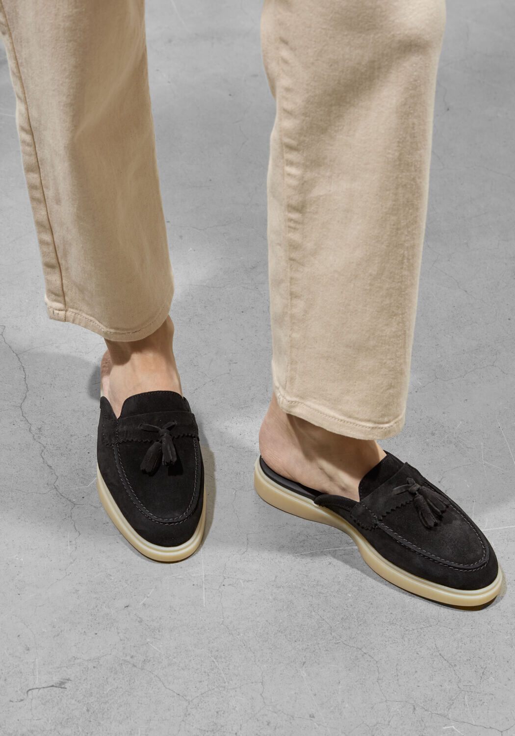 Zwarte Mason Garments Loafers AMALFI MULE - large