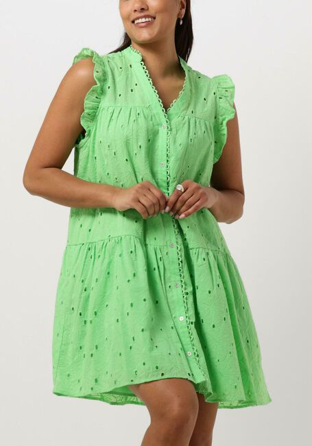 Groene CO'COUTURE Mini jurk POLA ANGLAISE SS DRESS - large