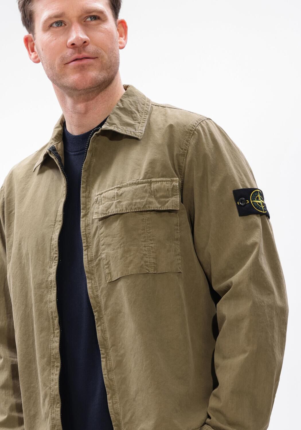 Groene STONE ISLAND Overshirts SHIRTS S00WN - large