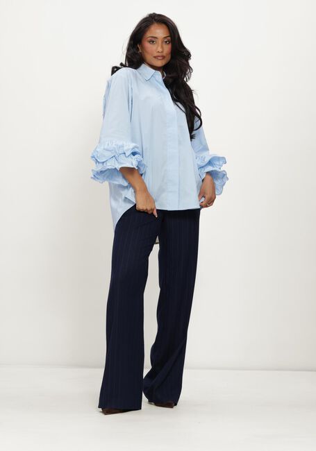 Lichtblauwe CO'COUTURE Blouses HALENCC FLARE SHIRT - large