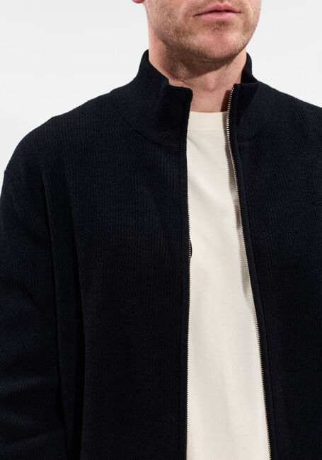 Zwarte NN.07 Trui DANNY FULL ZIP 6429 - large