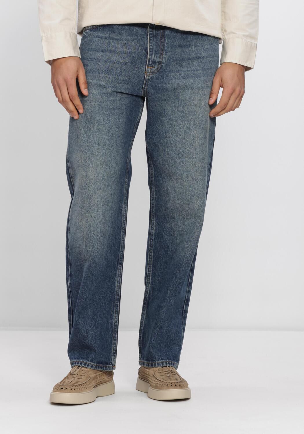 Blauwe NN.07 Wide jeans OTIS 1847 - large