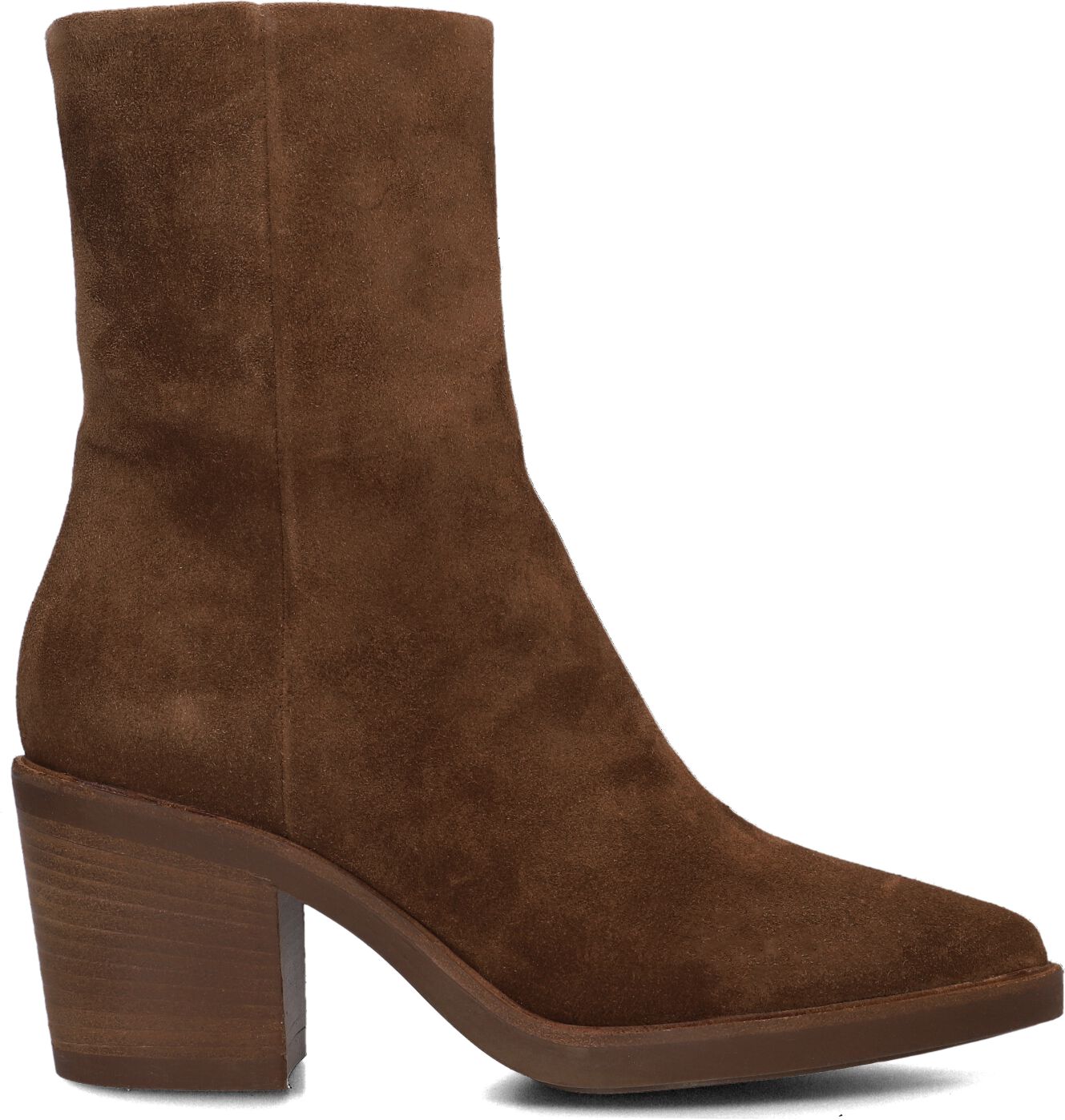 VIA VAI Enkellaarsjes
Dames Kailee, Maat: 39, Materiaal: Suède, Kleur: Bruin
