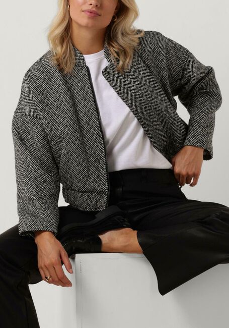 Zwarte CO'COUTURE Mantel TWEEDY JACKET - large