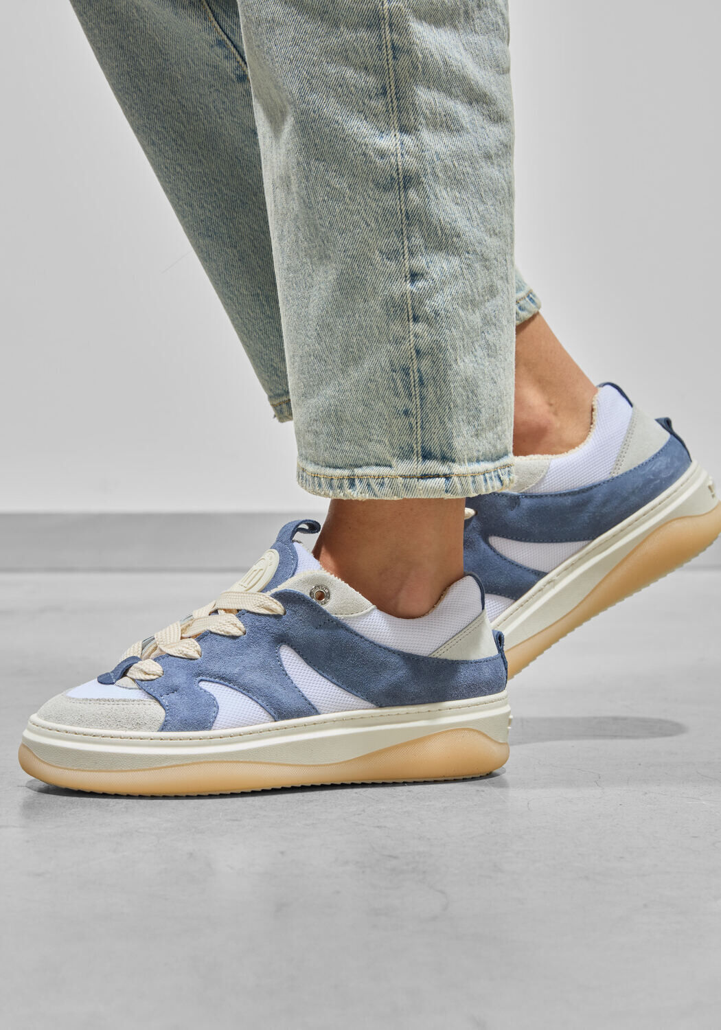 Blauwe Mason Garments Lage sneakers VENICE TRICOLORE - medium