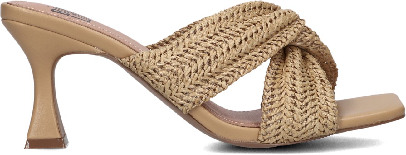 Bibi Lou Muiltjes Dames 882z94hg, Maat: 36, Materiaal: Papierstro, Kleur: Camel