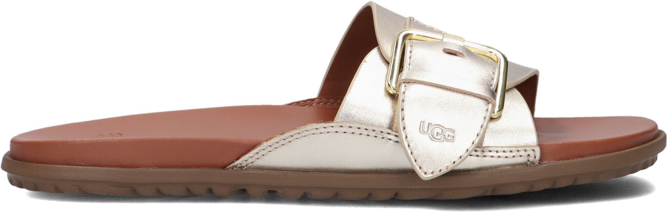 UGG Slippers
Dames W Solivan Buckle Slide, Maat: 36, Materiaal: Leer, Kleur: Goud