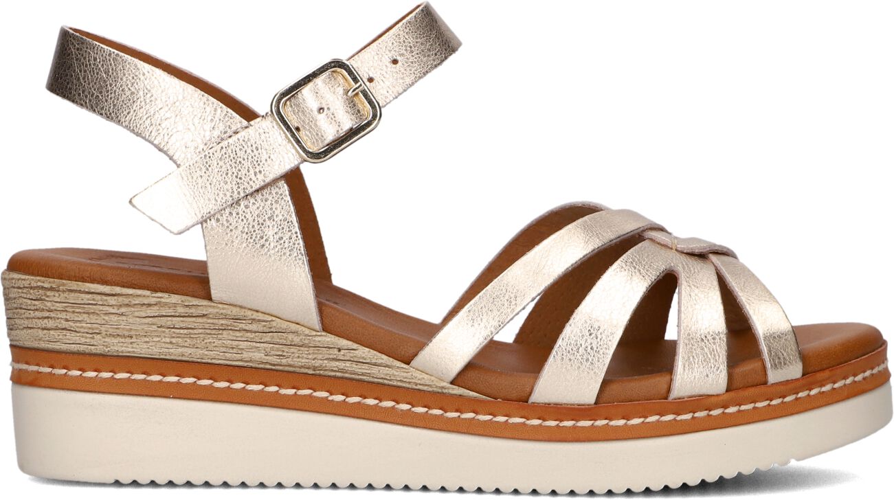 Stefano Lauran Sandalen
Dames Met Knoop Sandaal, Maat: 38, Materiaal: Leer, Kleur: Goud