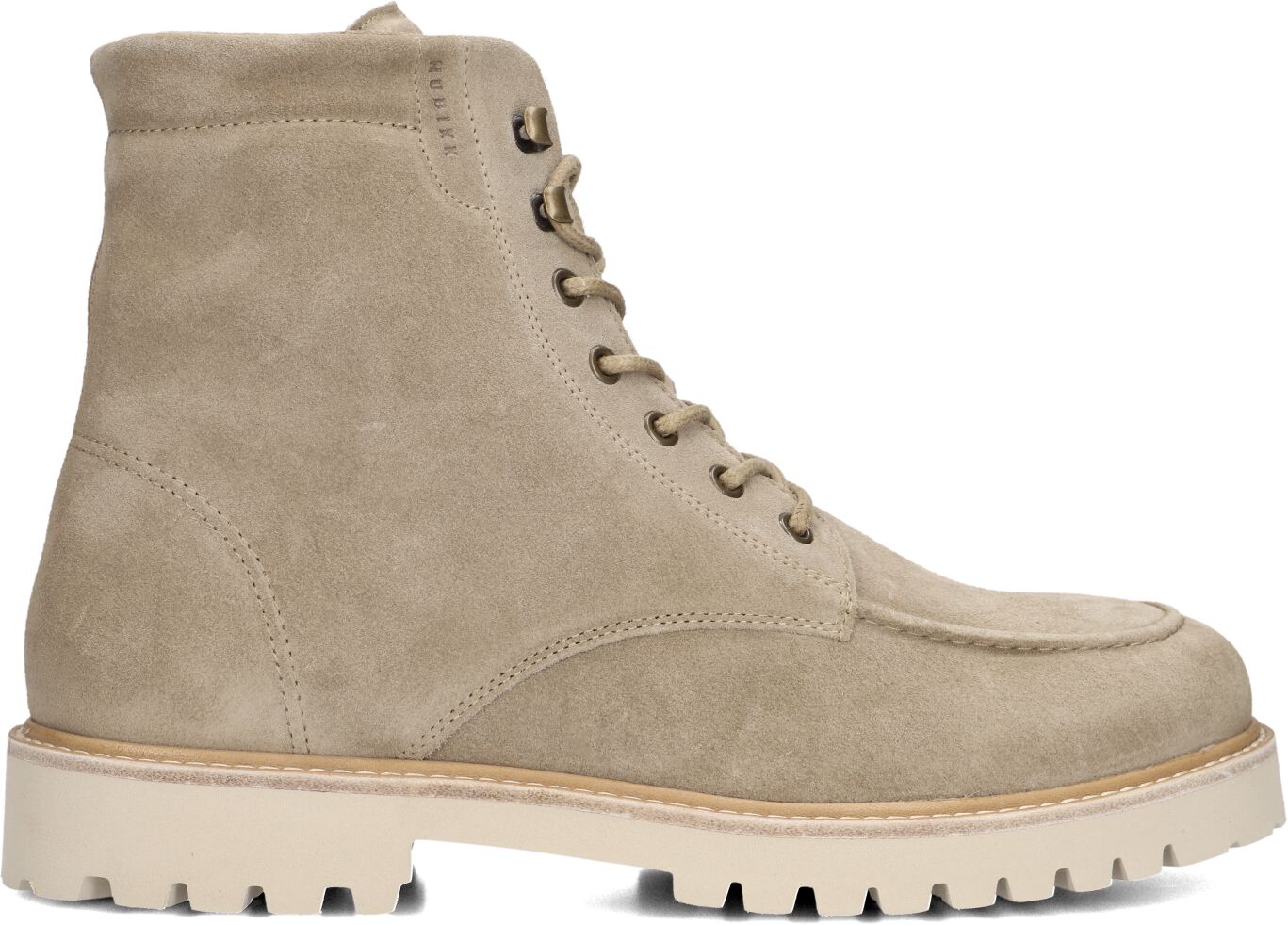 Nubikk Veterboots Heren Ethan Harvey, Maat: 44, Materiaal: Suède, Kleur: Taupe