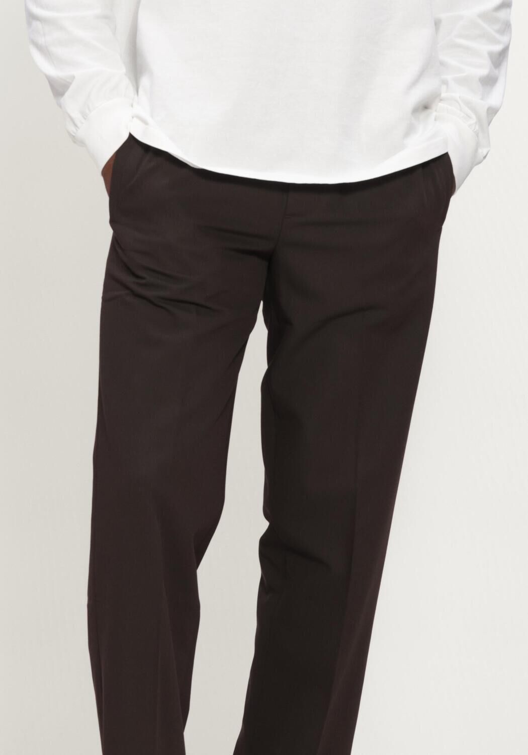 Bruine OLAF HUSSEIN Pantalon SLIM ELASTICATED PANT - large