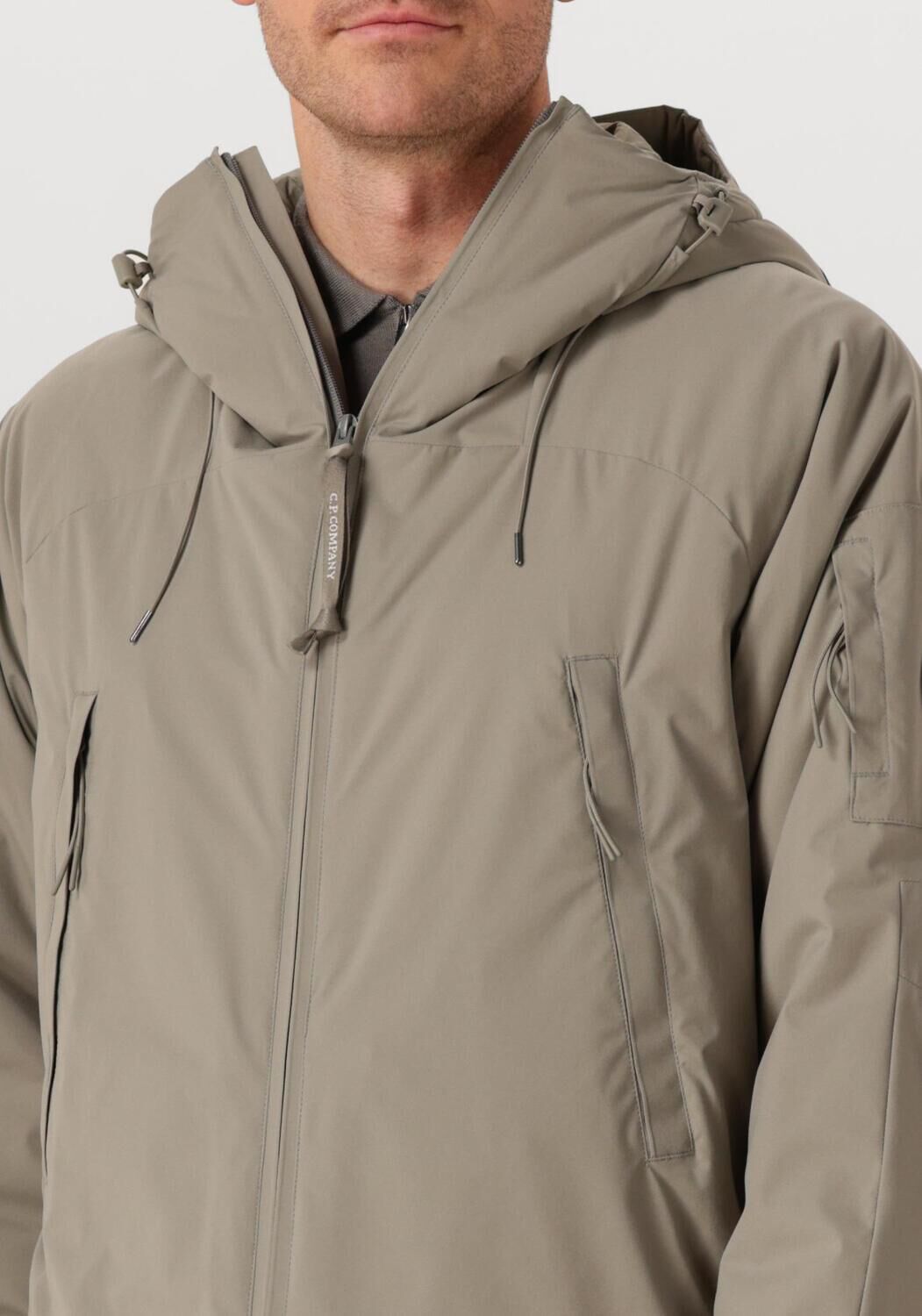 Khaki CP COMPANY Jack OUTERWEAR MEDIUM JACKET IN PRO TEK - large