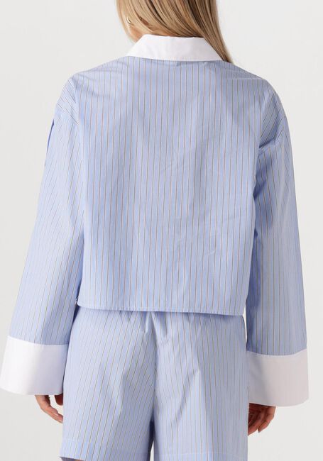 Blauwe SECOND FEMALE Blouses ALANIS COMBI SHIRT - large