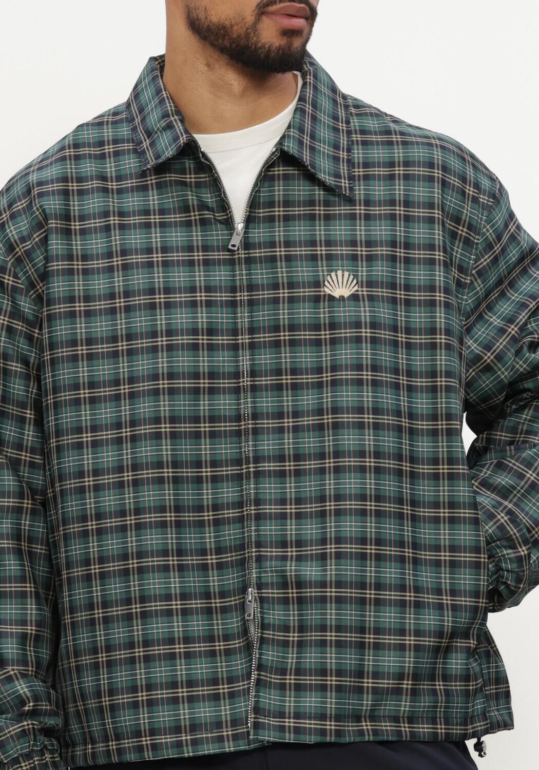 Groene NEW AMSTERDAM SURF ASSOCIATION Jack COACH JACKET - large