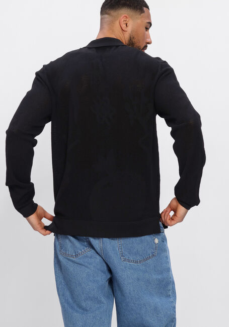 Zwarte FILLING PIECES Vest KNIT LONGSLEEVE BREAKING BREAD - large