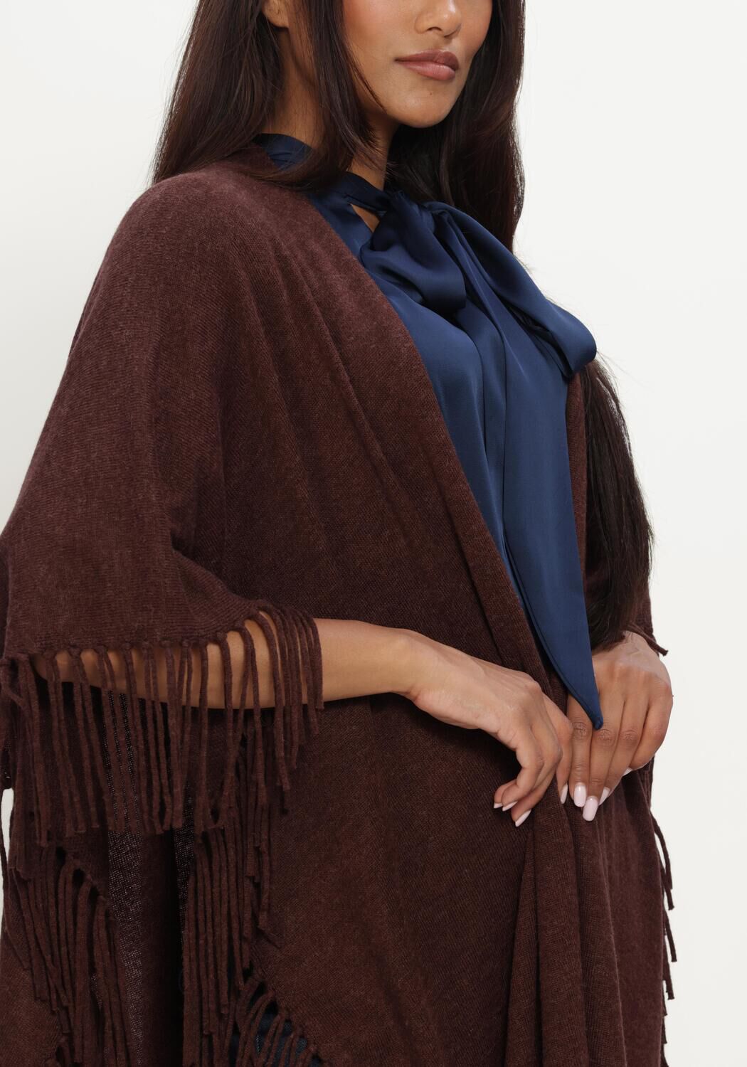 Bruine LUISA CERANO Vest CAPE AUS ALPAKA-MIX - large