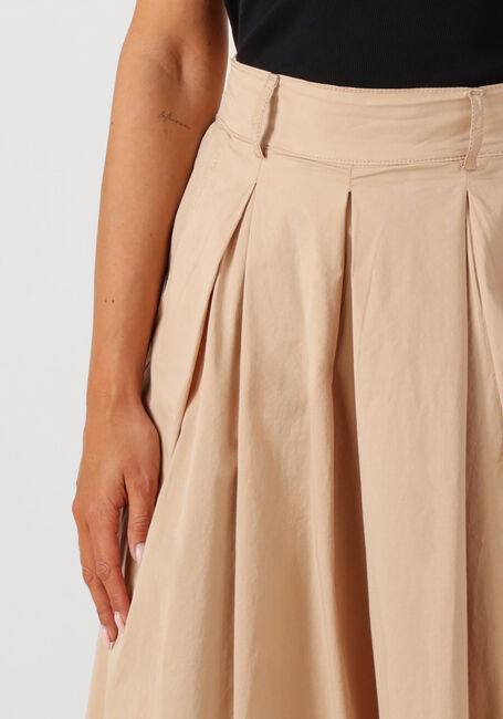 Beige SUMMUM Wijde broek CULOTTE LT WT STRETCH POPLIN - large