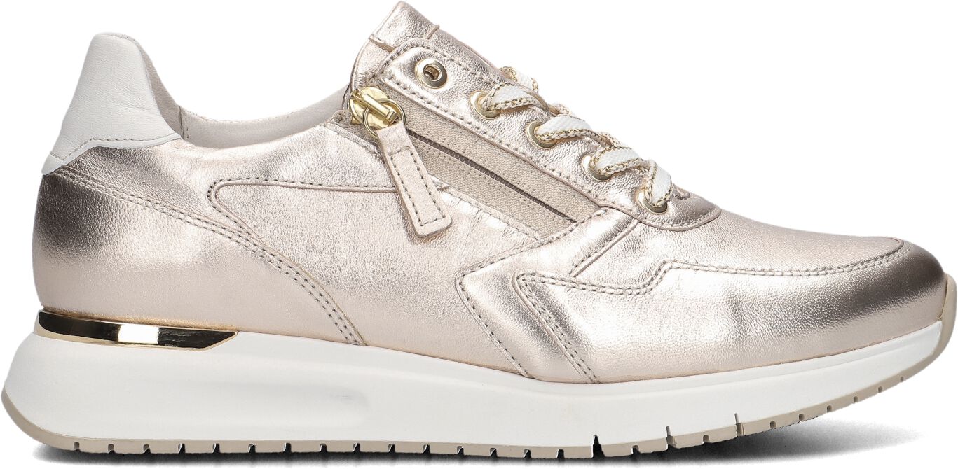 Gabor Lage Sneakers Dames 448, Maat: 37, Materiaal: Leer, Kleur: Goud