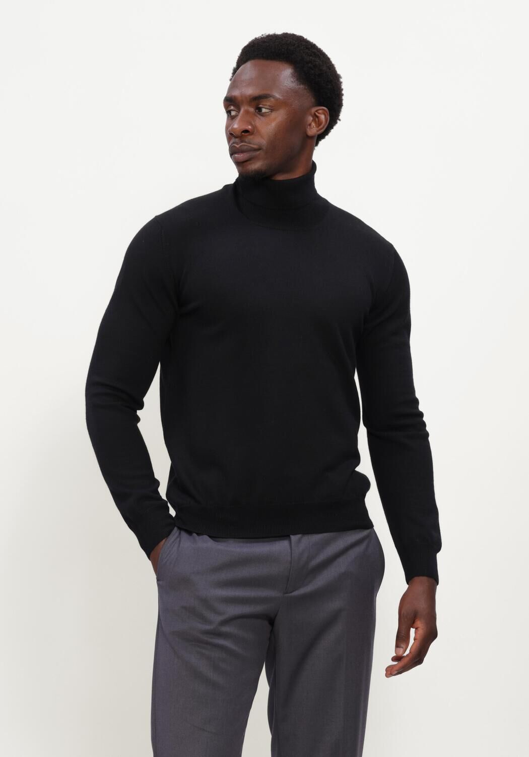 Zwarte GRAN SASSO Coltrui TURTLE NECK - large
