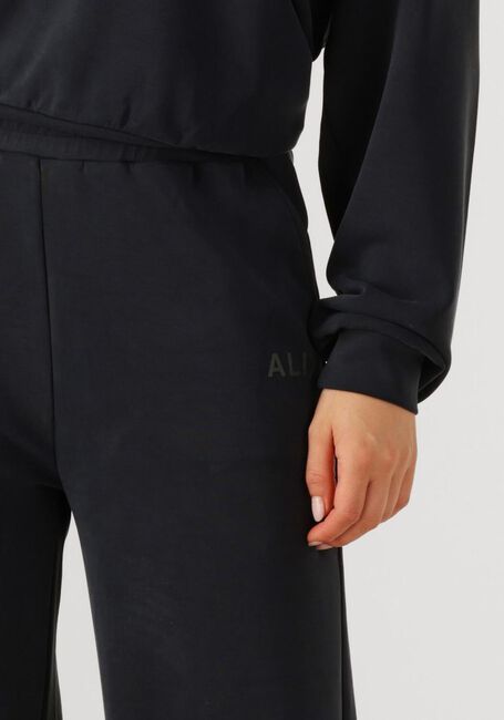 Zwarte ALIX THE LABEL Joggingbroek LADIES KNITTED FLOWY WIDE LEG PANTS - large