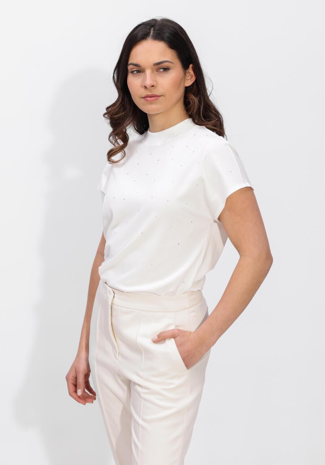 Gebroken wit MARC CAIN COLLECTION Top AC 48.23 J14 - large