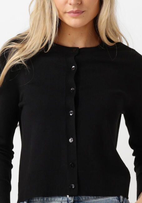 Zwarte SUMMUM Vest SHORT CARDIGAN SOFT VISCOSE POLYAMIDE KNIT - large