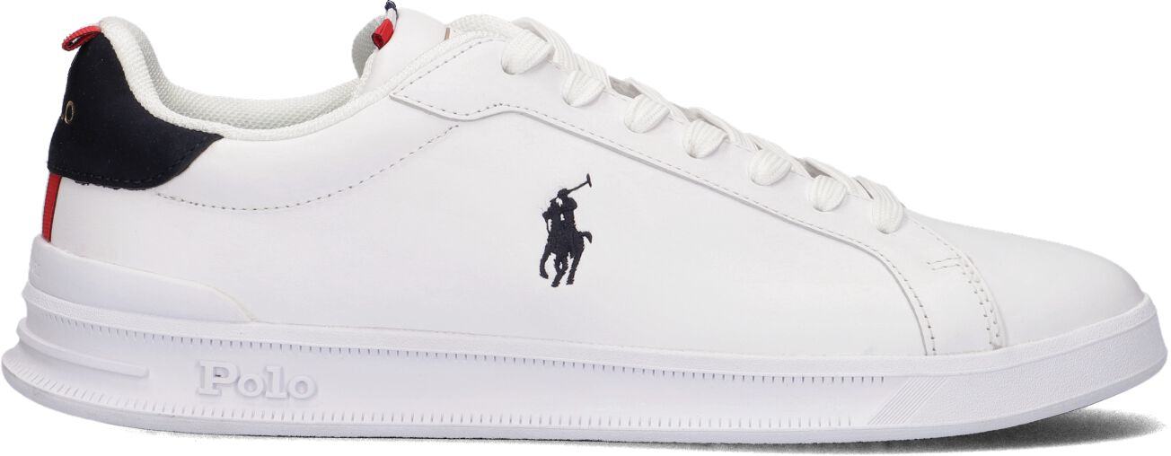 Ralph Lauren Lage Sneakers Heren Hrt Court Ii, Maat: 43, Materiaal: Leer, Kleur: Wit