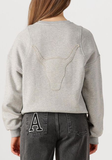 Grijze ALIX THE LABEL Trui LADIES KNITTED CUT OUT SWEATER - large