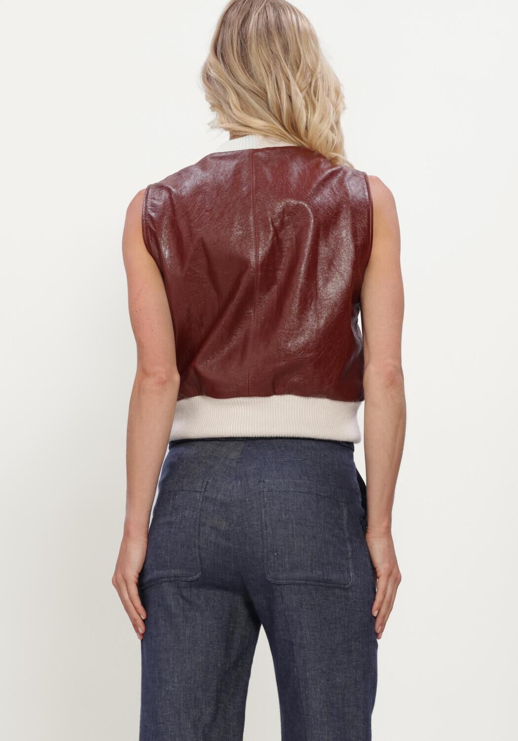 Bordeaux DOROTHEE SCHUMACHER Gilet IT'S A MATCH VEST - large