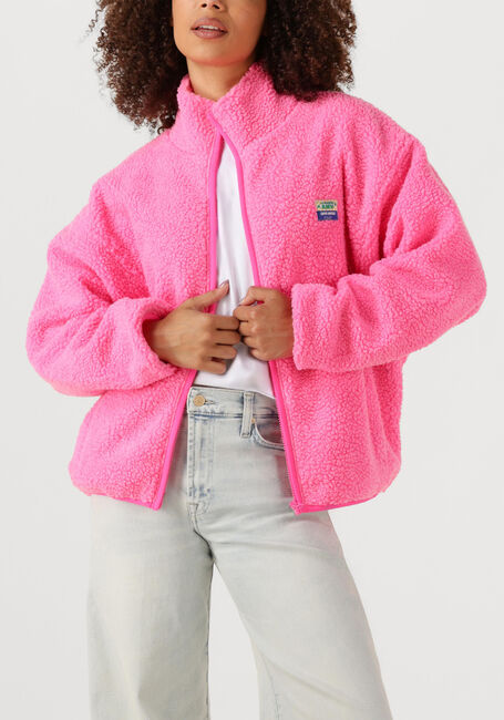 Roze AMERICAN VINTAGE Faux fur jas HOKTOWN WOMAN - large