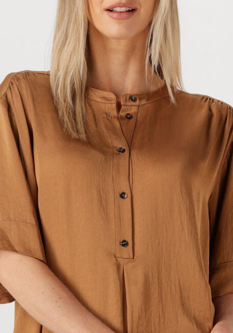 Bruine SUMMUM Midi jurk DRESS SILKY TOUCH - large