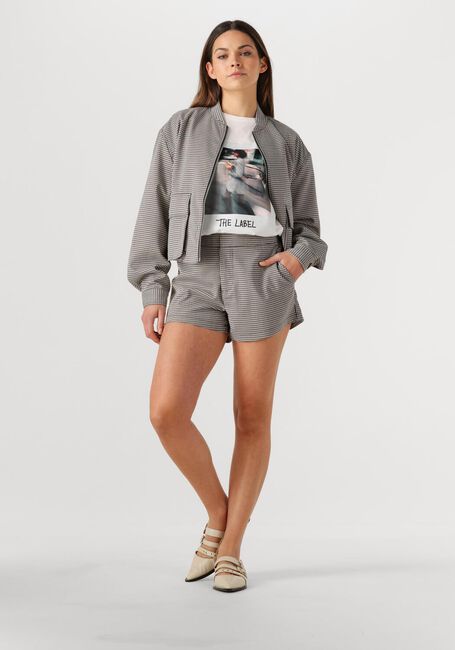 Zwarte ALIX THE LABEL Korte broek LADIES WOVEN BOUCLE SHORTS - large