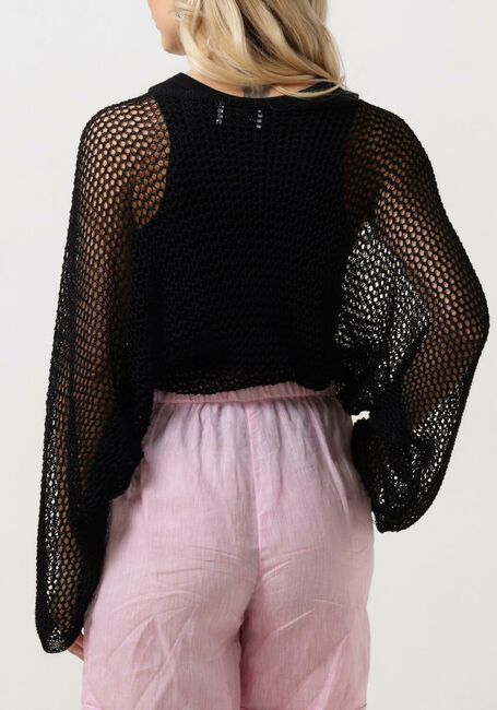Zwarte RESORT FINEST Trui CROCHET SWEATER - large
