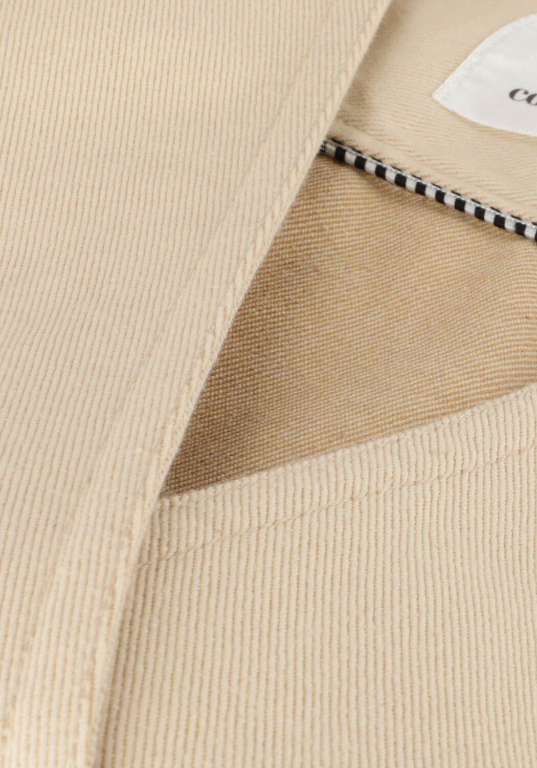 Beige CO'COUTURE Gilet ARIES ASYM DENIM VEST - large