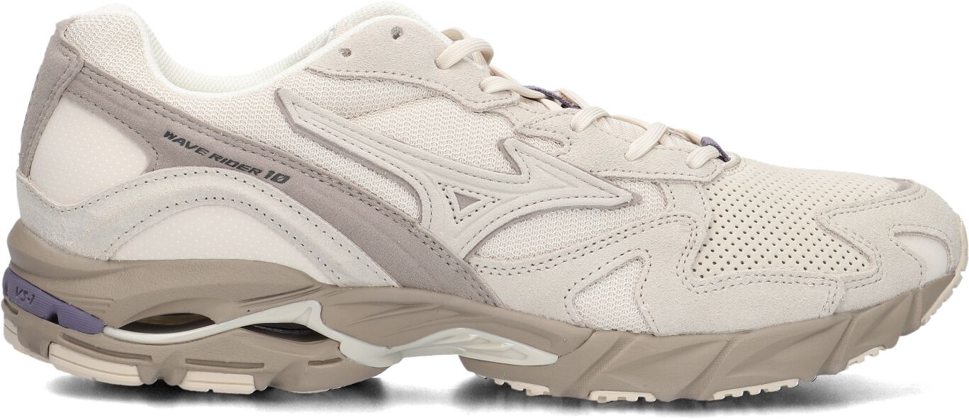 Mizuno Lage Sneakers Heren Wave Rider 10 Premium Heren, Maat: 45, Materiaal: Mesh, Kleur: Beige