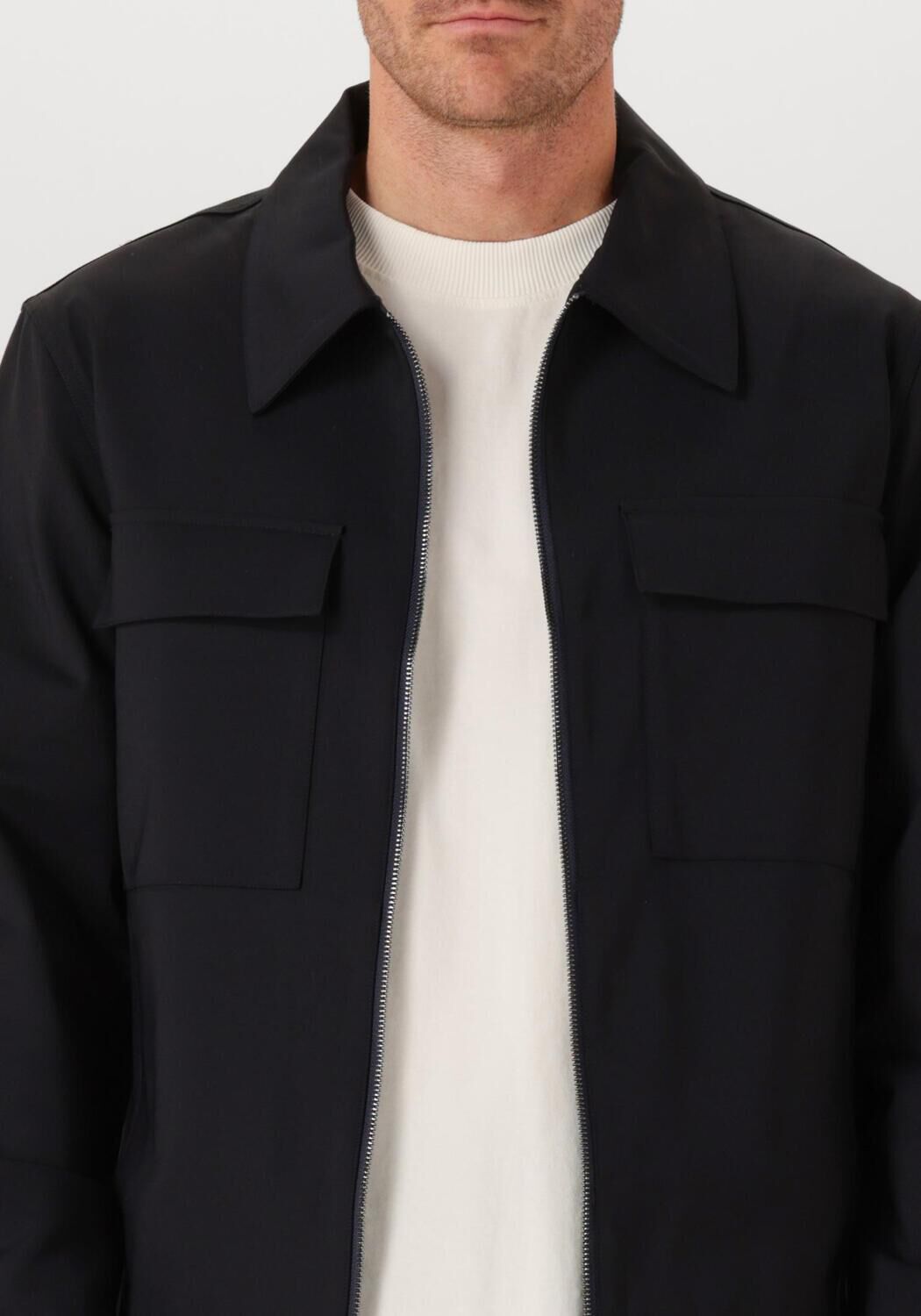 Donkerblauwe NN.07 Overshirt ALBAN 1089 - large