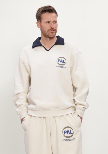 Ecru PAL Sporting Goods Sweater PRE GAME POLO SWEATSHIRT - large