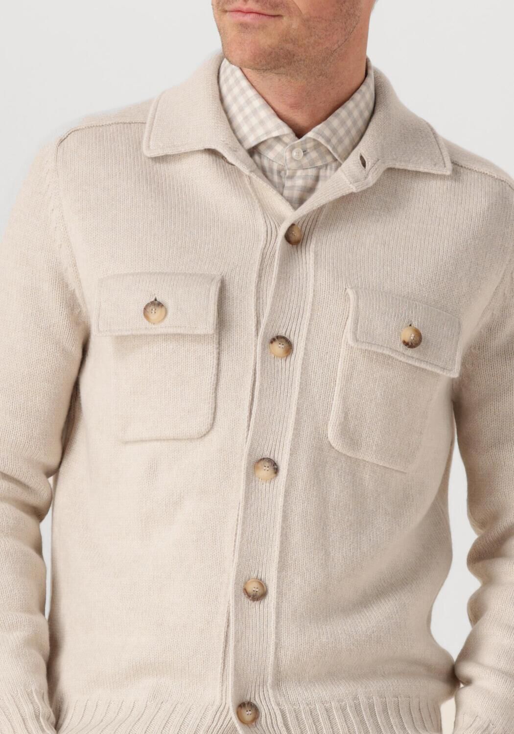 Creme GRAN SASSO Vest JACKET - large