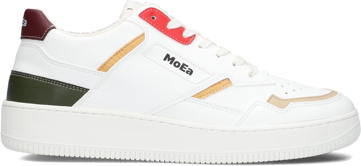 MoEa Lage Sneakers Heren Moea-bagsn1, Maat: 41, Materiaal: Vegan, Kleur: Wit