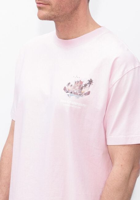 Lichtroze NEW AMSTERDAM SURF ASSOCIATION Polo TROPICAL TEE - large