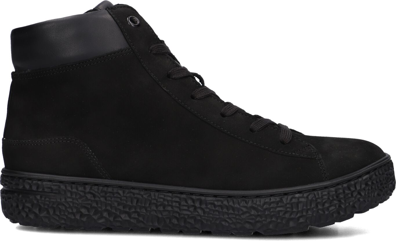 Hartjes Hoge Sneakers Dames Nub Mid Sneaker, Maat: 38,5, Materiaal: Suède, Kleur: Zwart