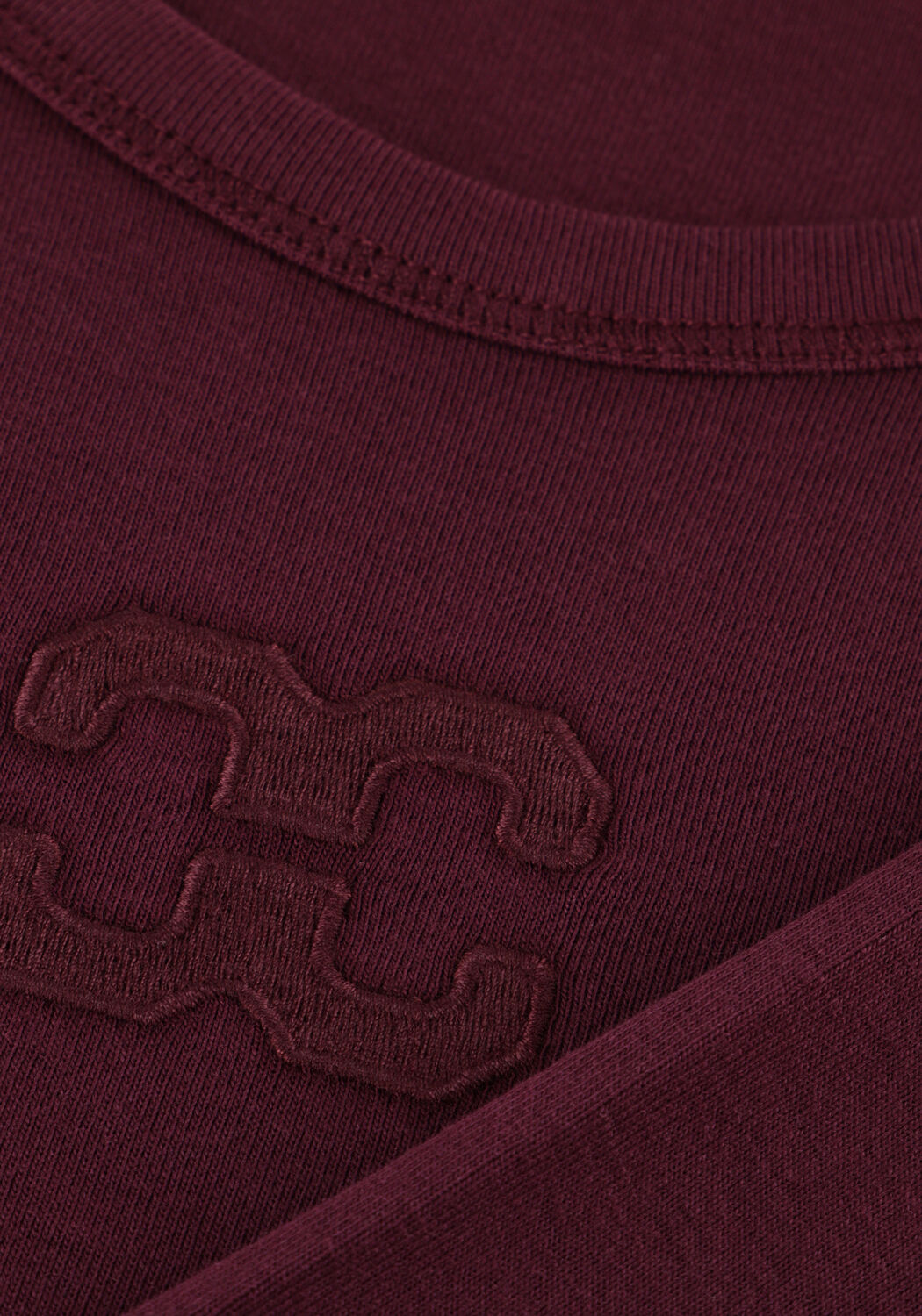 Paarse CO'COUTURE Top GRANNY EMBROIDERY - large