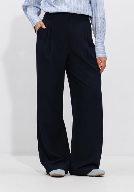 Donkerblauwe CO'COUTURE Pantalon VOLA PLEATED LONG PANT - large