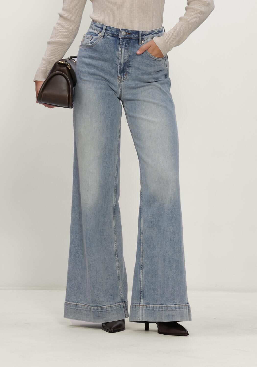 Janice Janice Wide Jeans Dames Jeans Dames Wide Leg High Rise Stretch Mason