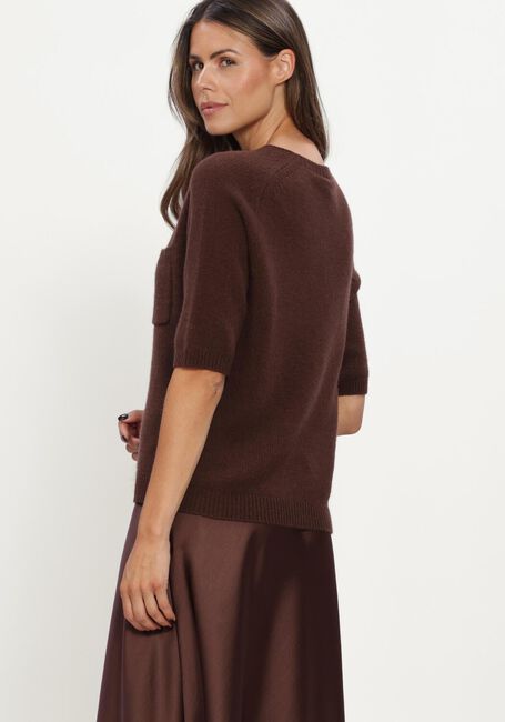 Bruine LUISA CERANO Top PULLOVER AUS KASCHMIR-MIX - large