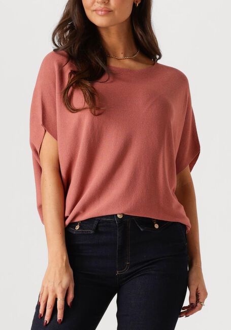 Roze SUMMUM Top OVERSIZED KNITTED TOP VISCOSE BLEND KNIT - large