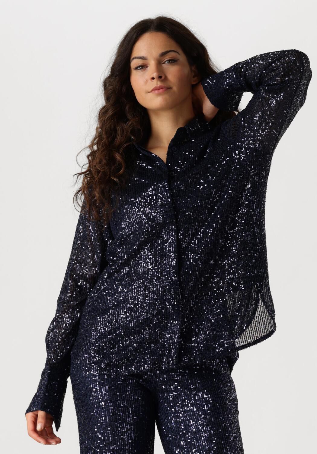 Second Female Blouse Dames Moonshine Blouse, Maat: S, Kleur: Blauw afbeelding 1