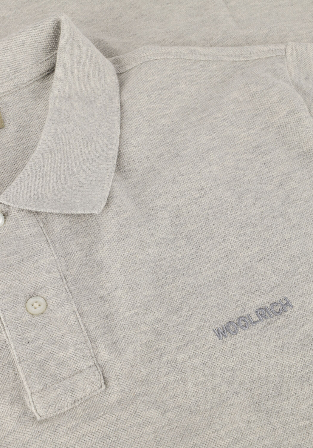 Lichtgrijze WOOLRICH Polo CLASSIC AMERICAN POLO - large